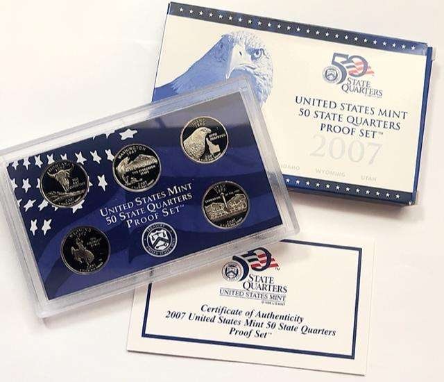 2007 U.S. Mint 50 State Quarters Proof Set (5-coins) (1 of 4)