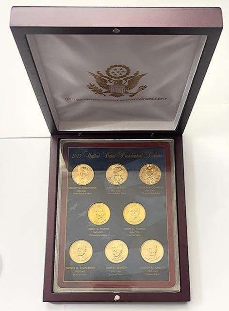 2015 United States Presidential Uncirculated Golden Dollar Gallery (8-coins) (1 of 5)