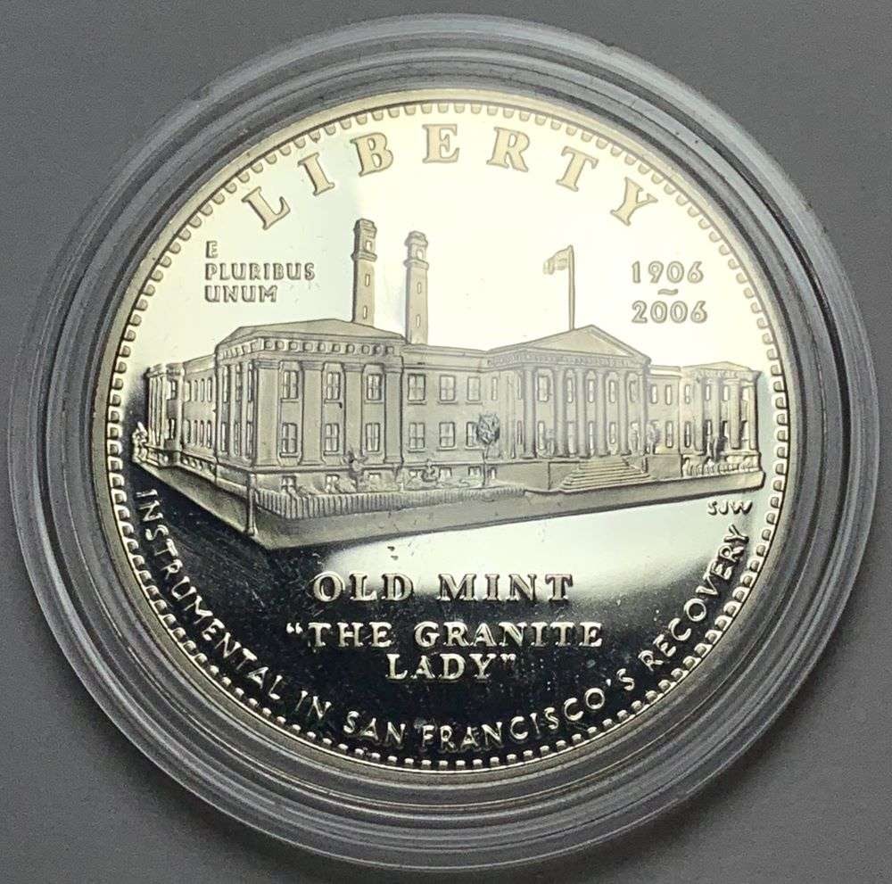 2006-S Old Mint "The Granite Lady" Proof Silver Dollar: Winner shall receive the exact coin shown here. (EP/B)