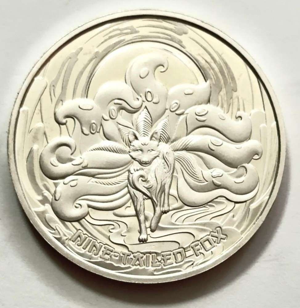 2023 Samoa "Asian Mythical Creatures" Series $2 Nine Tailed Fox 1 ozt .999 Silver (1 of 2)