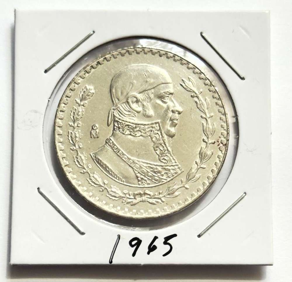 1965 Mexico 1 Peso BU .0514 ozt ASW .100 Silver (1 of 2)
