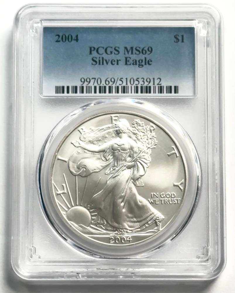 2004 American Silver Eagle PCGS MS69 (1 of 4)
