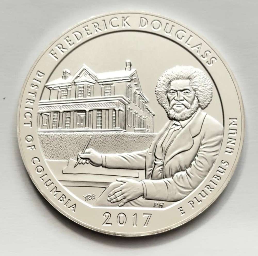 2017 Frederick Douglass National Park ATB 5 ozt .999 Silver: Winner shall receive the exact 5 oz round shown here. (SJ/ETR)