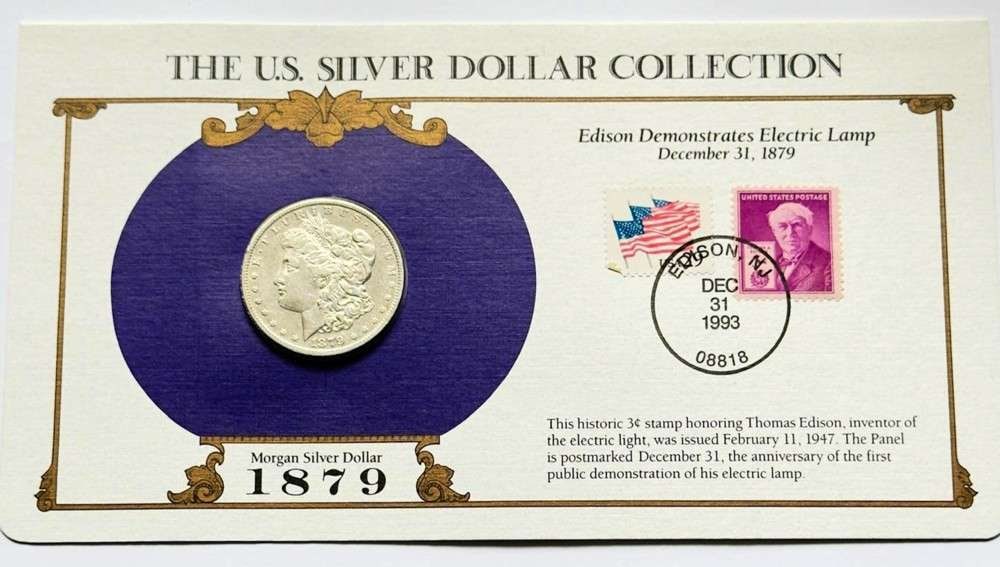 1879-O Morgan Silver Dollar U.S. Postal Commemorative Stamp Set (1 of 5)