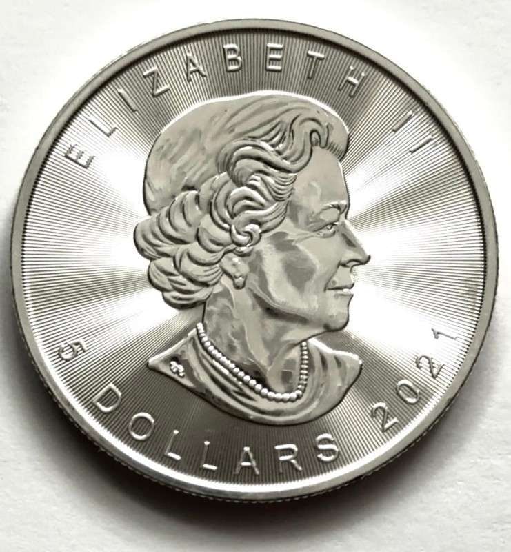 2021 Canada $5 Maple Leaf 1 ozt .9999 Silver (1 of 2)