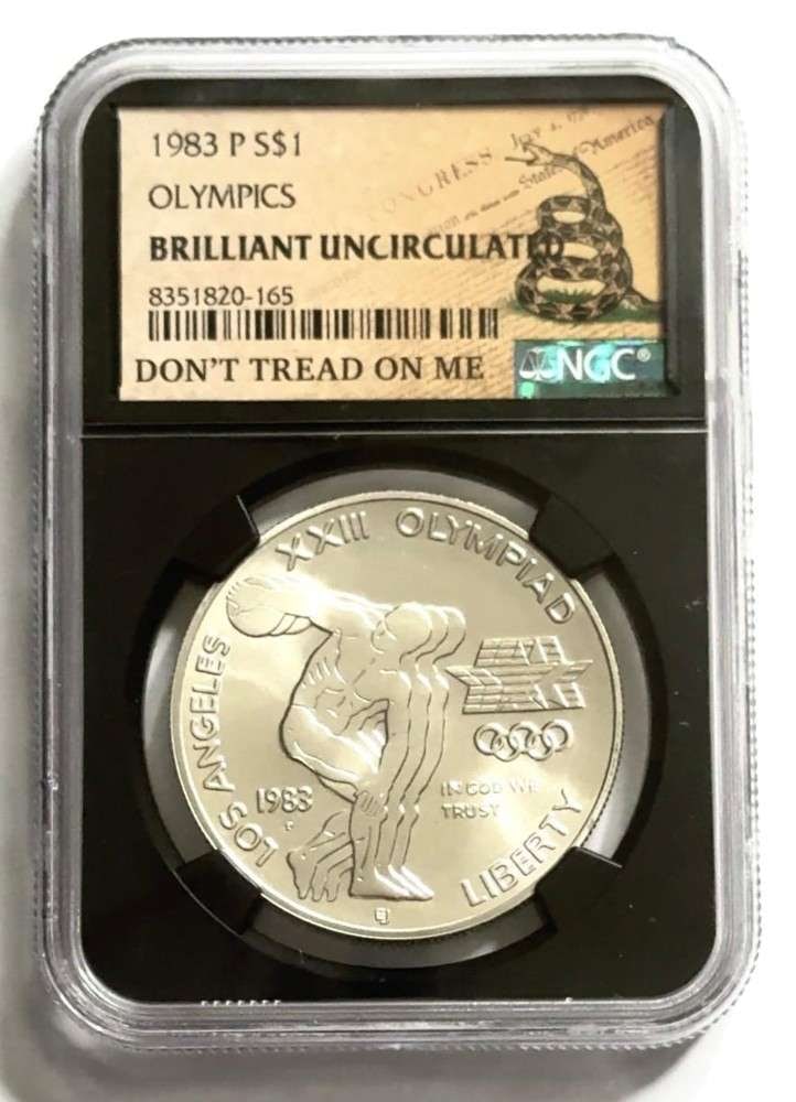 1983 Olympics Commemorative Silver Dollar NGC Brilliant Uncirculated (1 of 2)