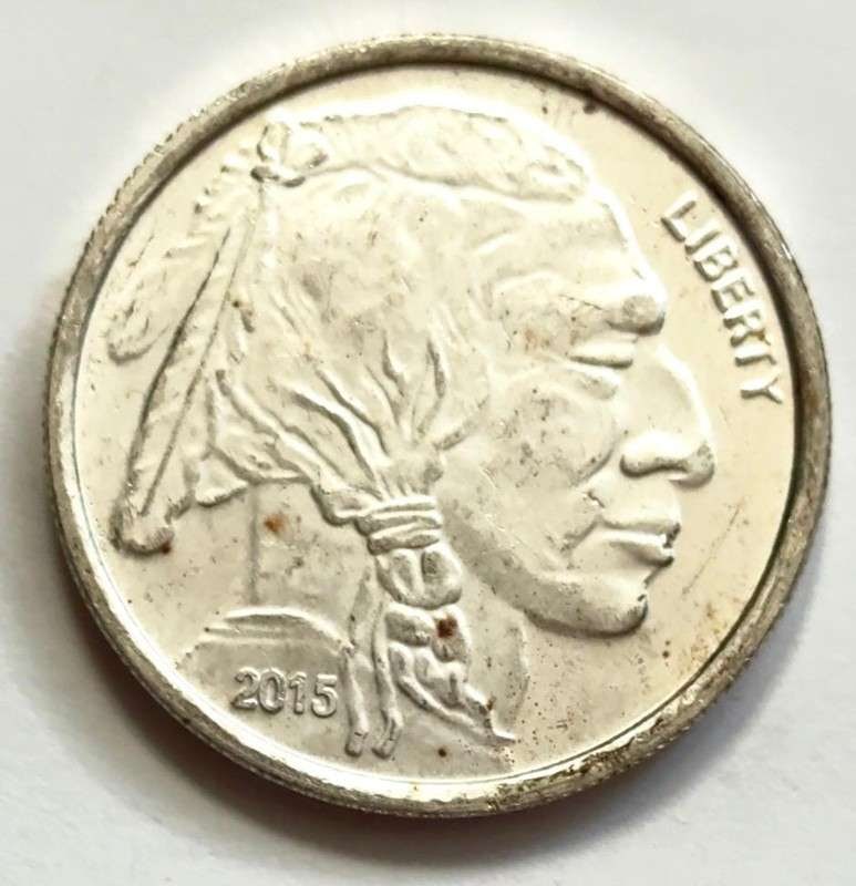 Buffalo 1 ozt .999 Silver: Winner shall receive the exact round shown here. (SJ/FT)