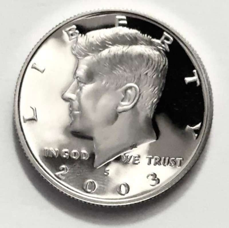 2003-S Kennedy Proof 90% Silver Half Dollar (1 of 2)