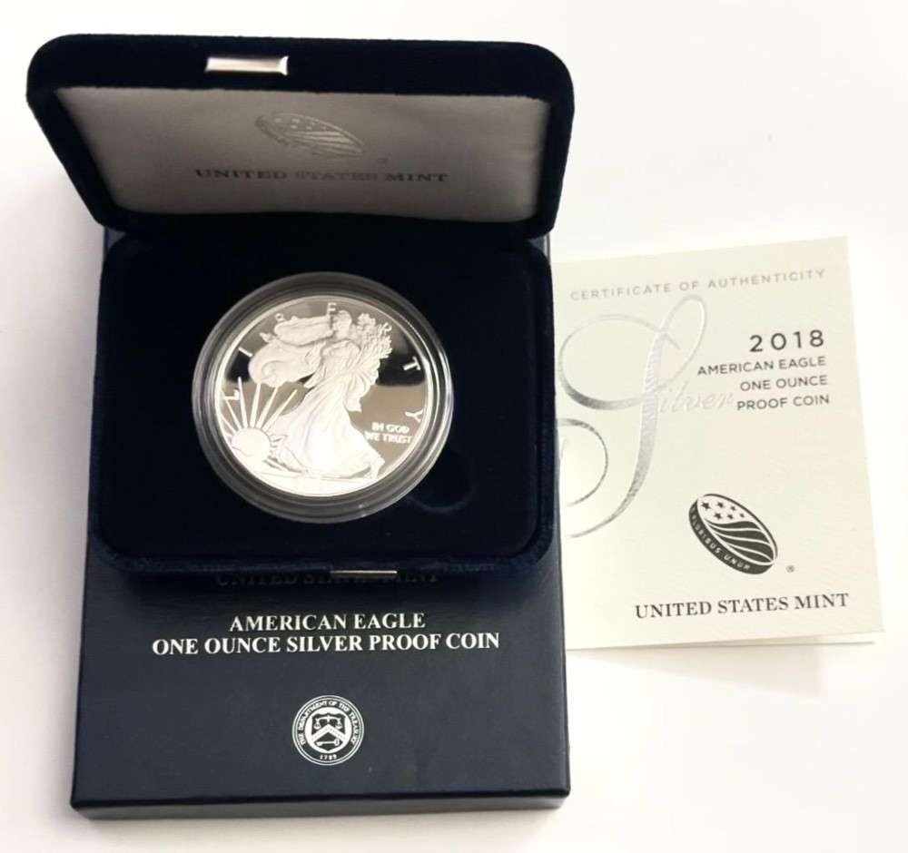 2018(W) U.S. Mint Proof American Silver Eagle - OGP (1 of 4)