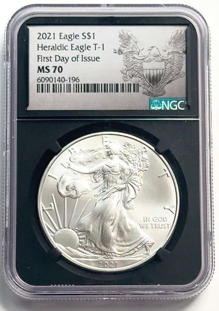 2021 American Silver Eagle Type-1 NGC MS70 First Day of Issue (1 of 4)