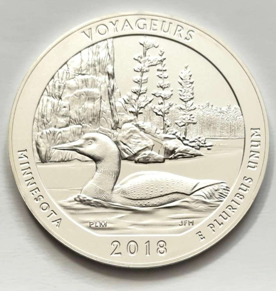 2020 Voyageurs National Park ATB 5 ozt .999 Silver: Winner shall receive the exact 5 oz round shown here. (SJ/ETR)