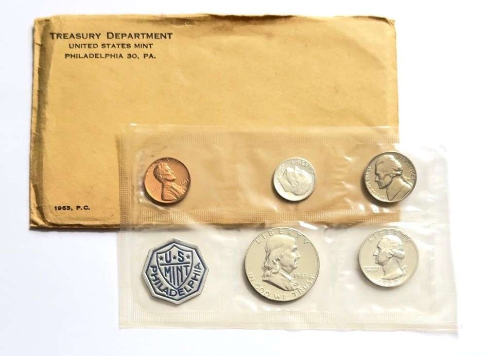 1963 U.S. Mint Silver Proof Set (5-coins) (1 of 3)