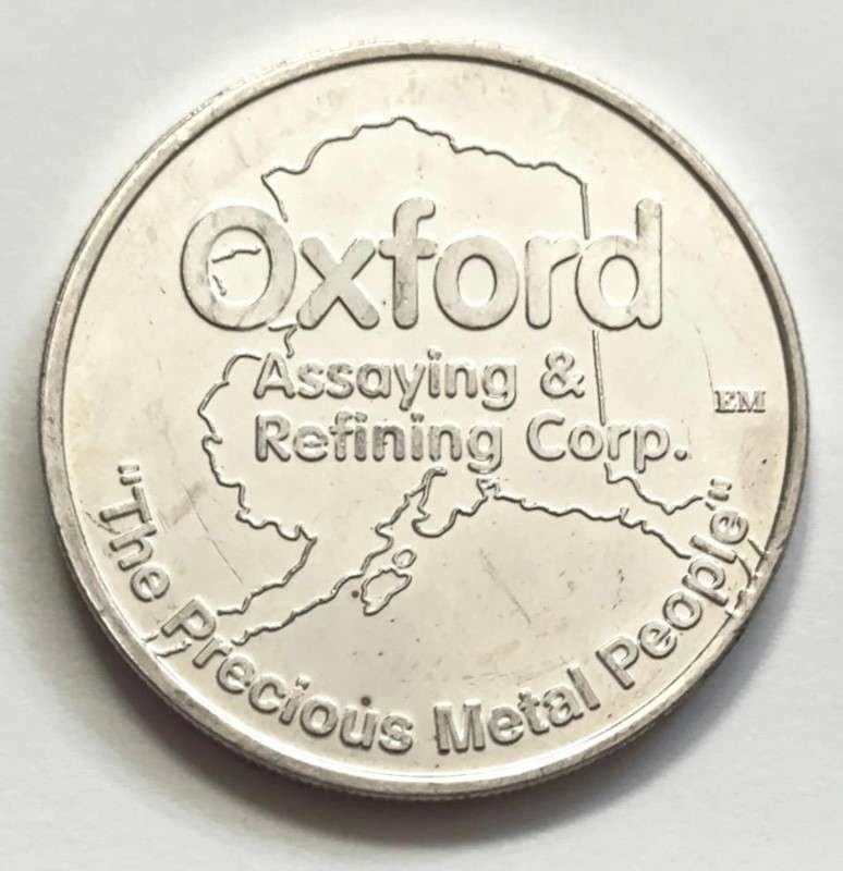 Oxford Assaying & Refining Corp. 1 ozt .999 Silver: Winner shall receive the exact round shown here. (SJ/FT)
