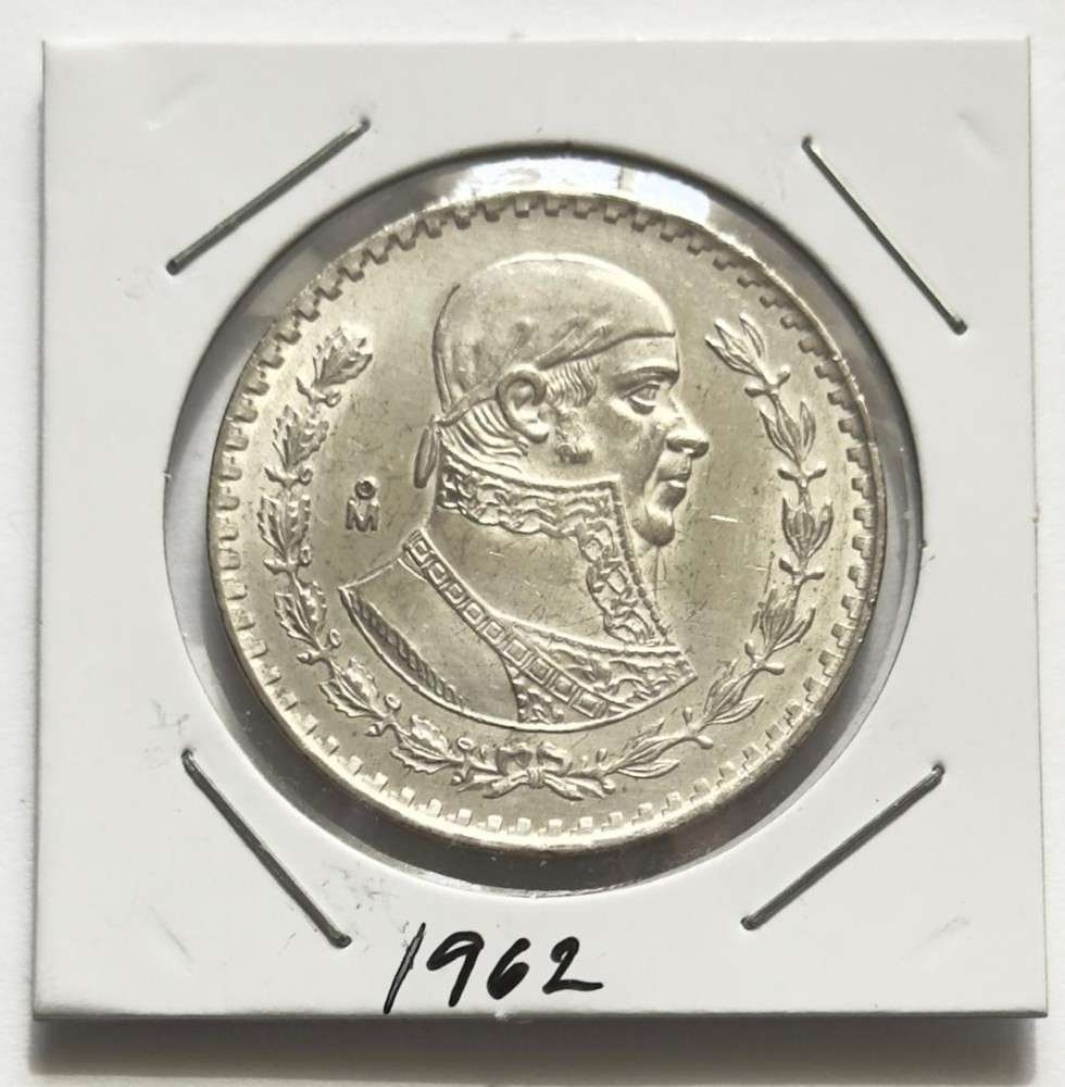 1962 Mexico 1 Peso BU .0514 ozt ASW .100 Silver (1 of 2)