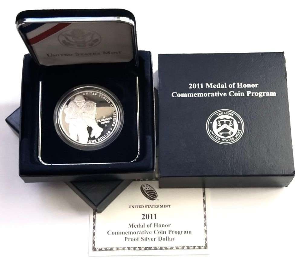 2011 U.S. Mint Medal of Honor Commemorative Proof Silver Dollar - OGP (1 of 4)