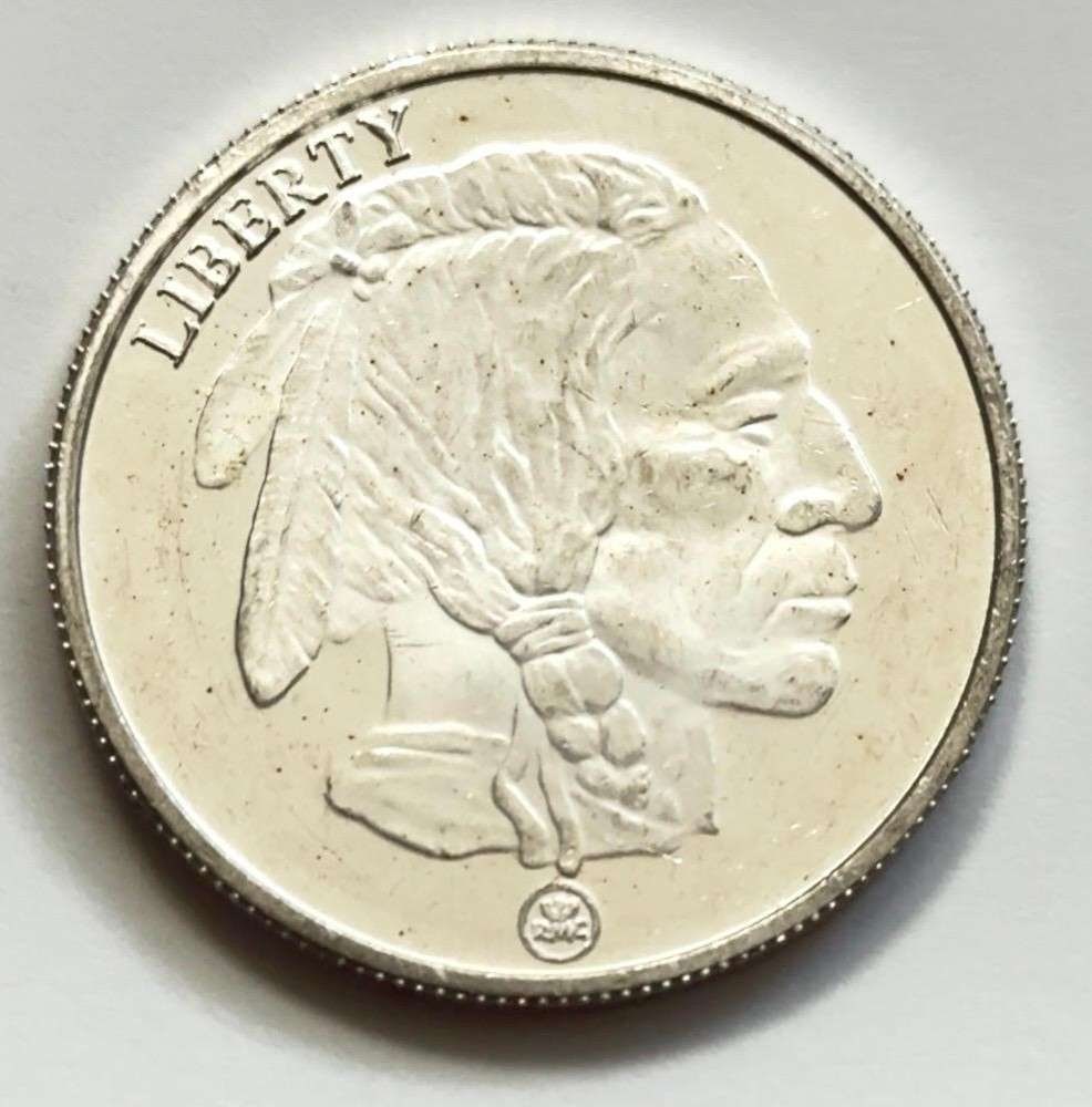 Buffalo 1 ozt .999 Silver: Winner shall receive the exact round shown here. (SJ/FT)