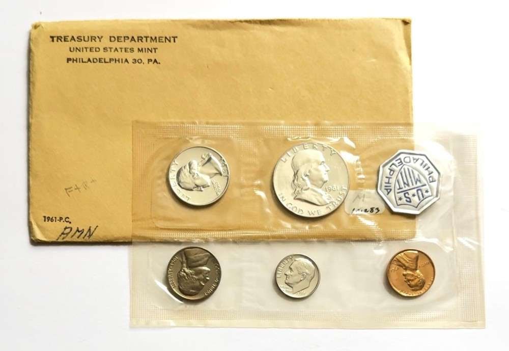 1961 U.S. Mint Silver Proof Set (5-coins) (1 of 4)