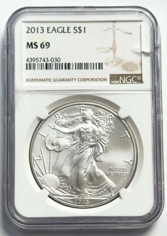 2013 American Silver Eagle NGC MS69 (1 of 4)