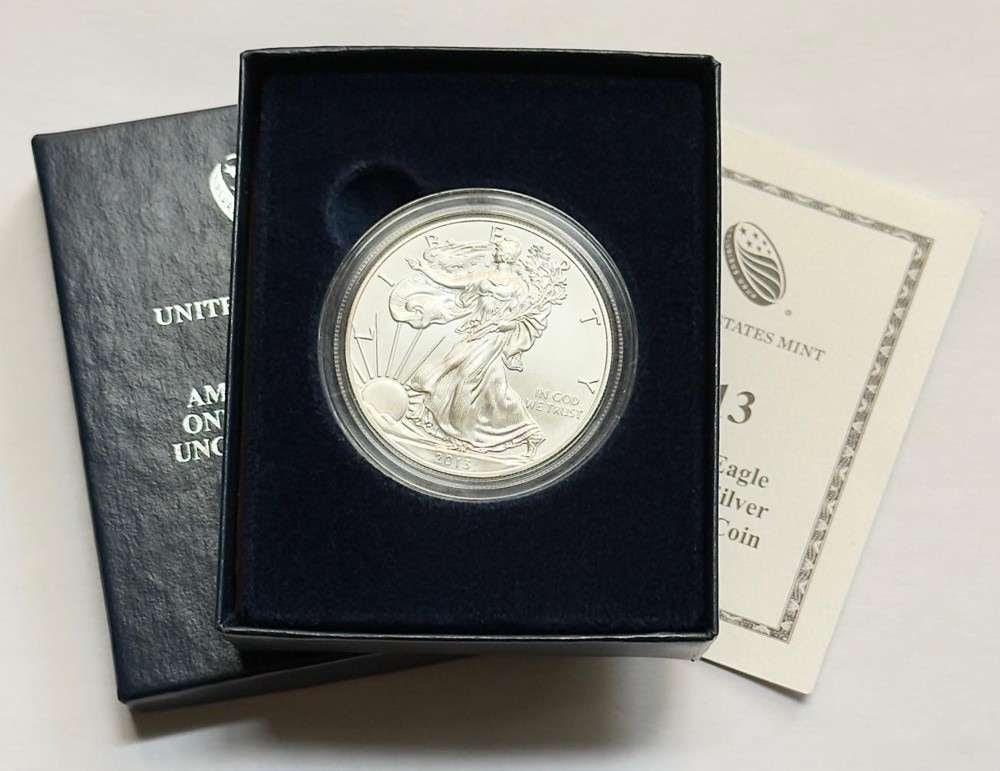 2013(W) U.S. Mint American Silver Eagle - OGP (1 of 4)