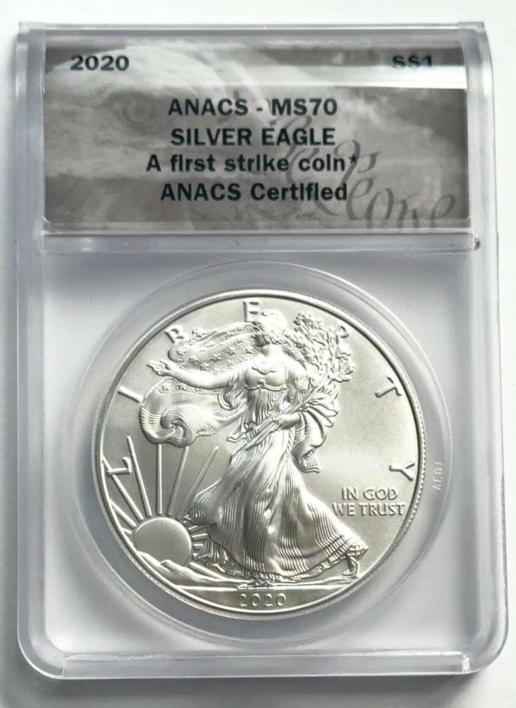 2020 American Silver Eagle ANACS MS70 First Strike (1 of 4)