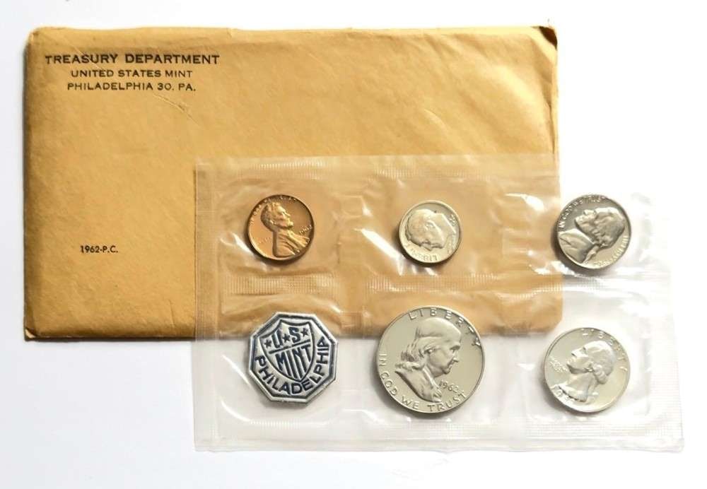 1962 U.S. Mint Silver Proof Set (5-coins) (1 of 3)
