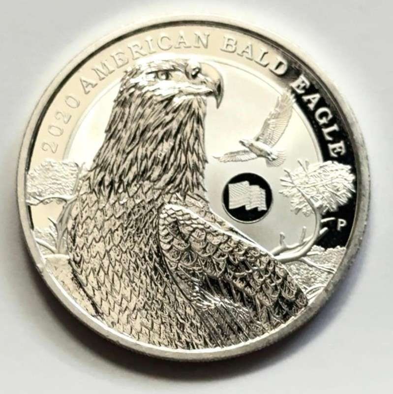 2020 Tuvalu American Bald Eagle 1 ozt .999 Silver (1 of 2)