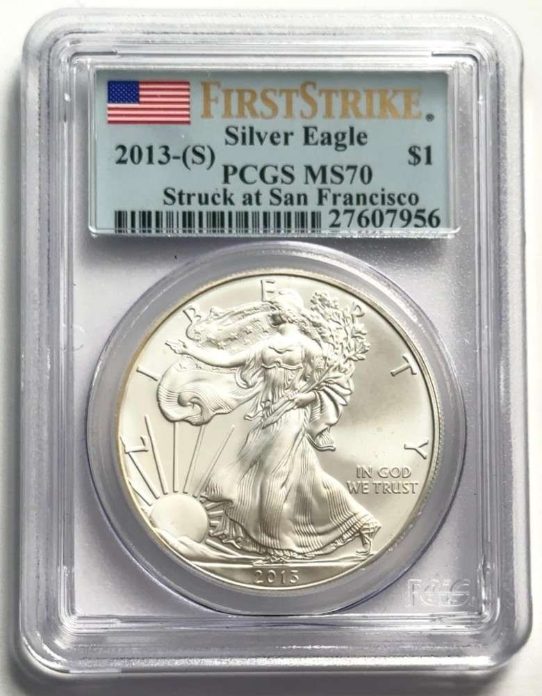 2013(S) American Silver Eagle PCGS MS70 First Strike (1 of 4)