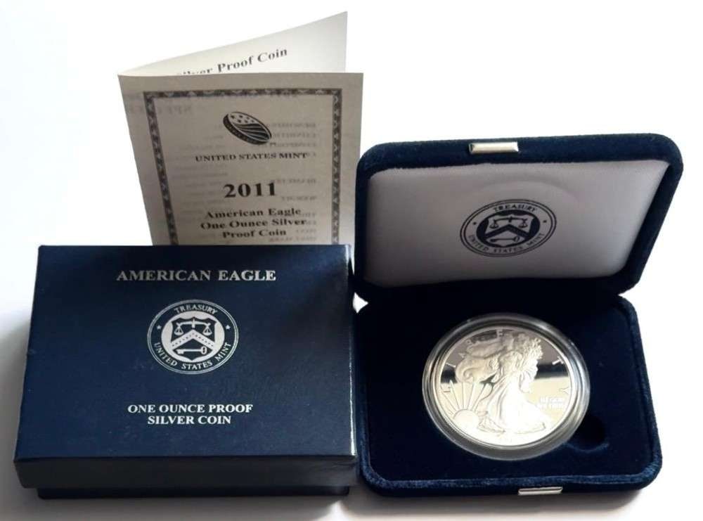 2011(W) U.S. Mint Proof American Silver Eagle -OGP (1 of 4)