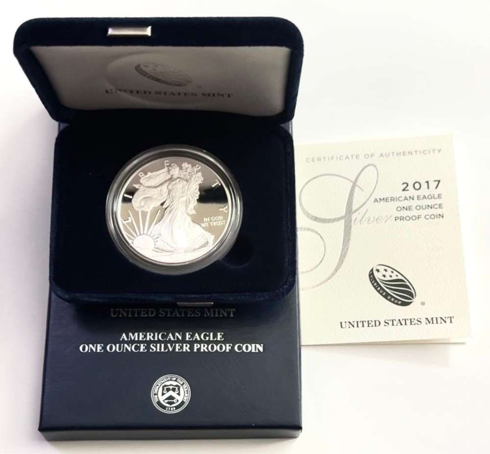 2017(W) U.S. Mint Proof American Silver Eagle - OGP (1 of 4)