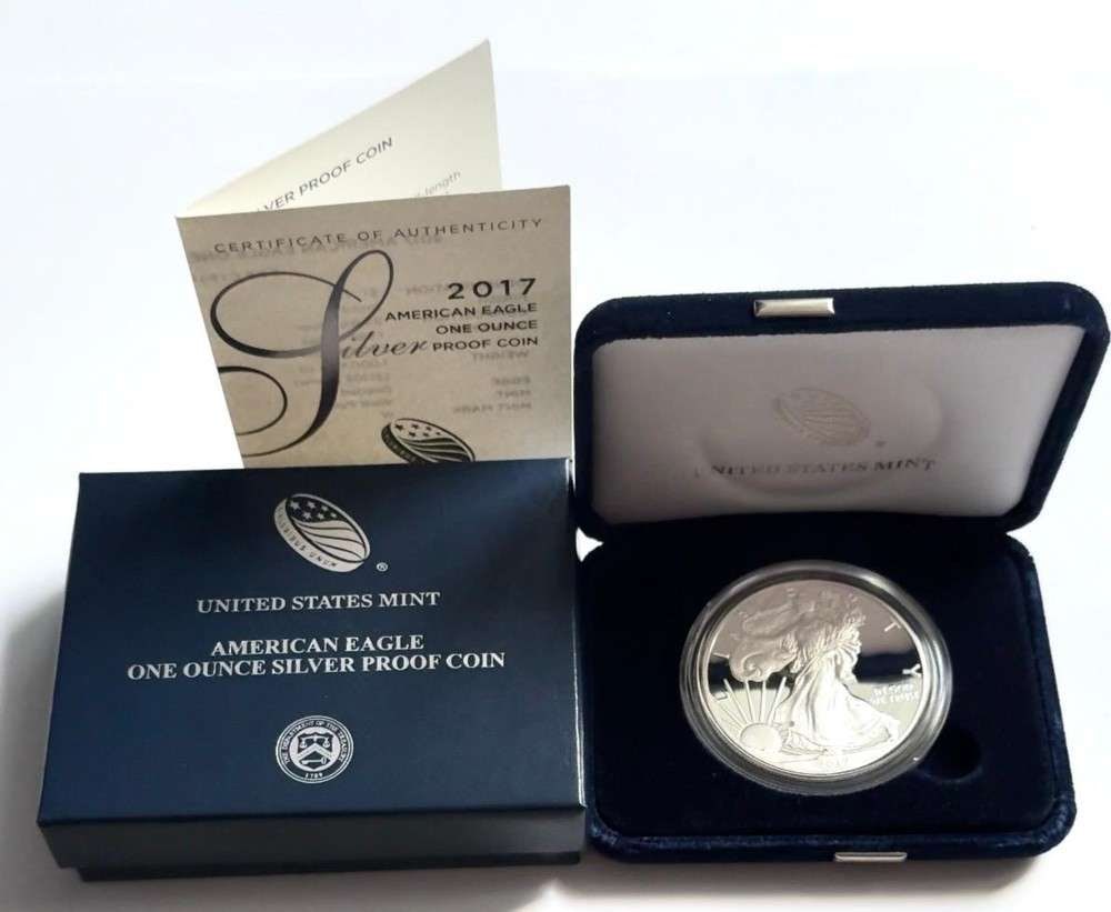 2017(W) U.S. Mint Proof American Silver Eagle -OGP (1 of 4)