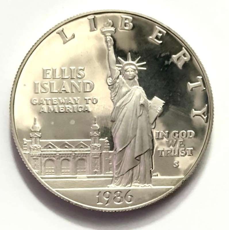 1986 Statue of Liberty Commemorative Proof Silver Dollar (1 of 3)