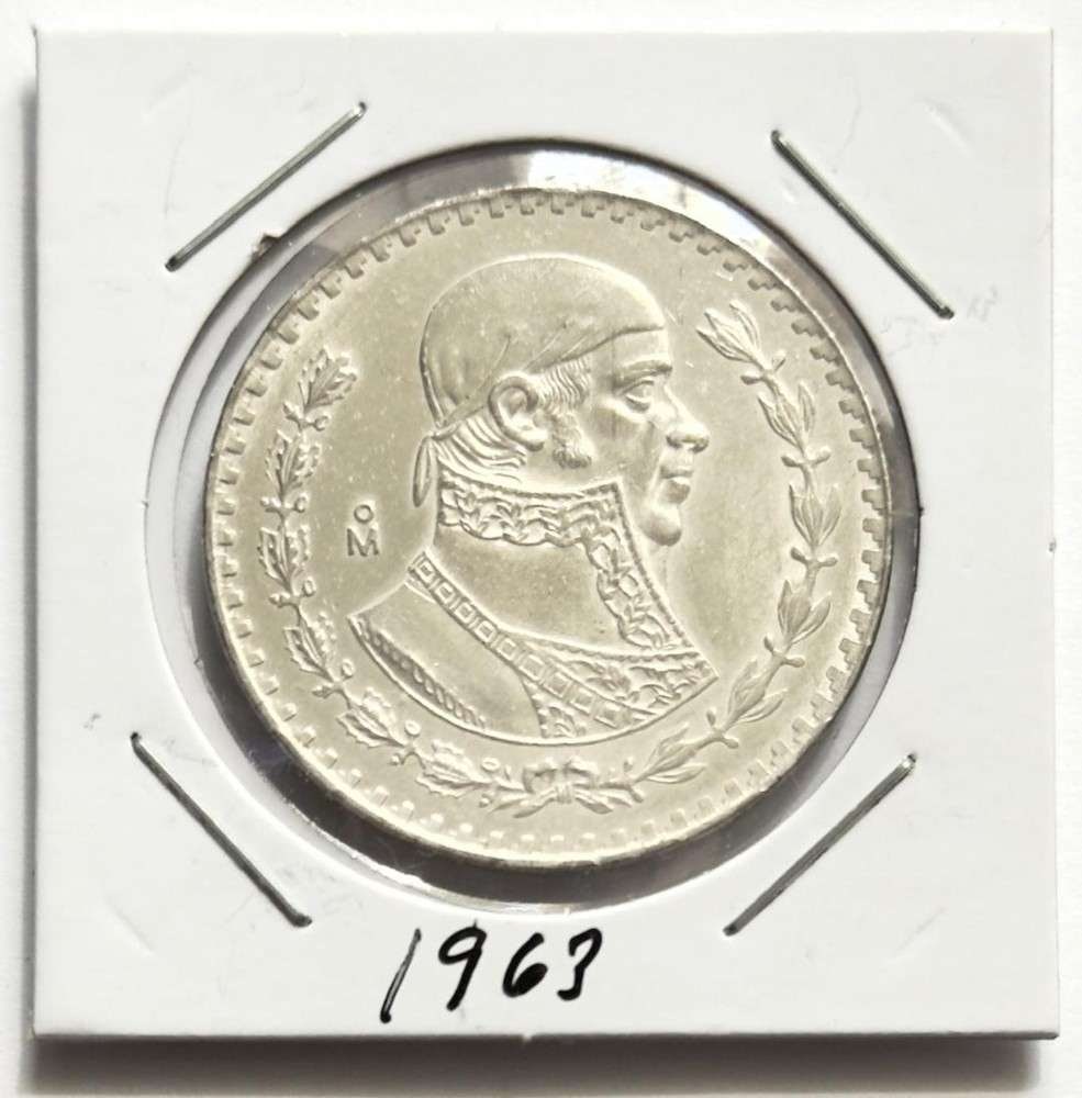 1963 Mexico 1 Peso BU .0514 ozt ASW .100 Silver (1 of 2)