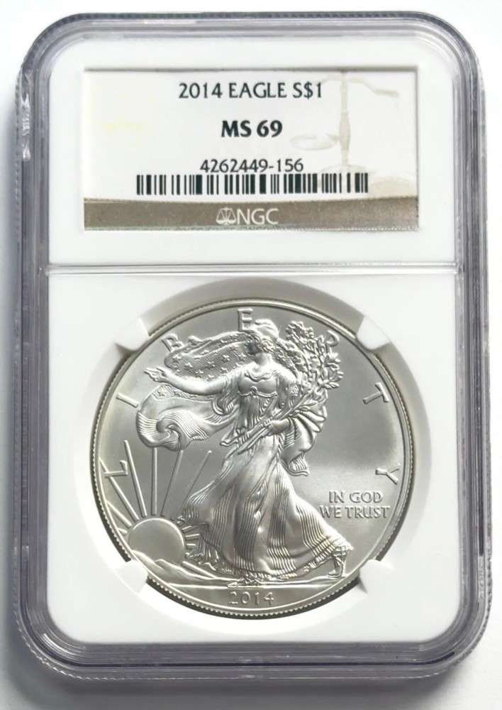 2014 American Silver Eagle NGC MS69 (1 of 4)