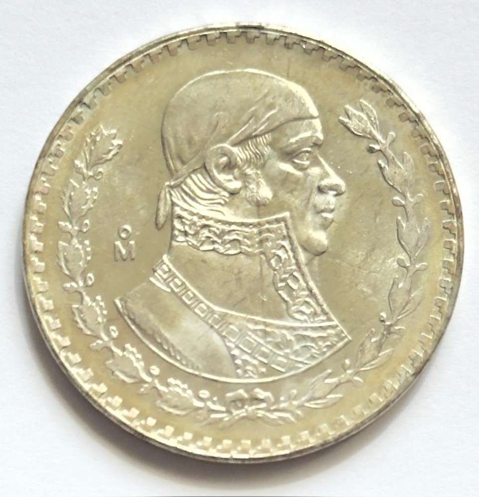 1958 Mexico 1 Peso BU .0514 ozt ASW .100 Silver (1 of 3)