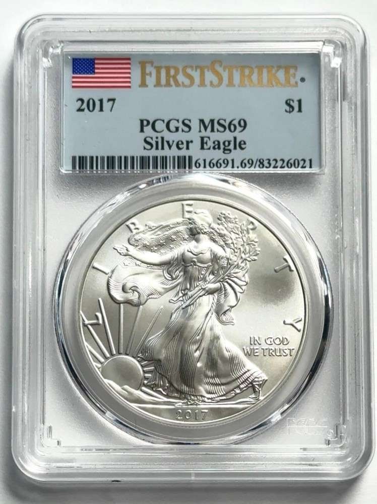2017 American Silver Eagle PCGS MS69 First Strike (1 of 4)