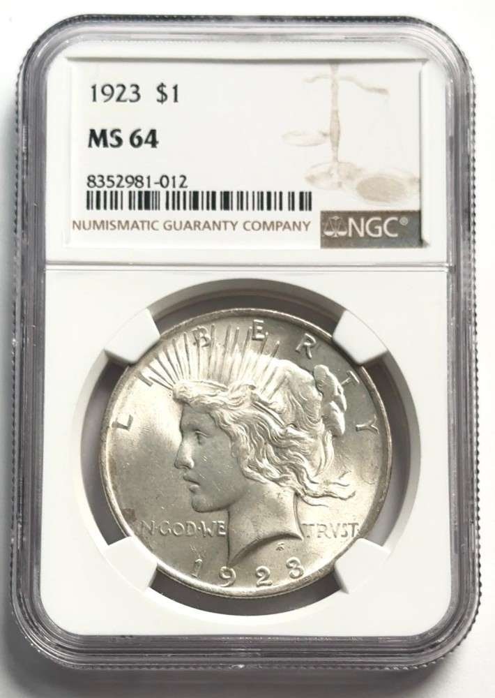 1923 Peace Silver Dollar NGC MS64 (1 of 4)
