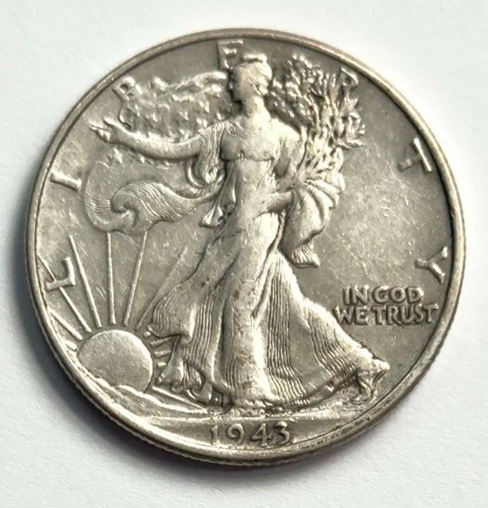 1943 Walking Liberty Silver Half Dollar (1 of 2)