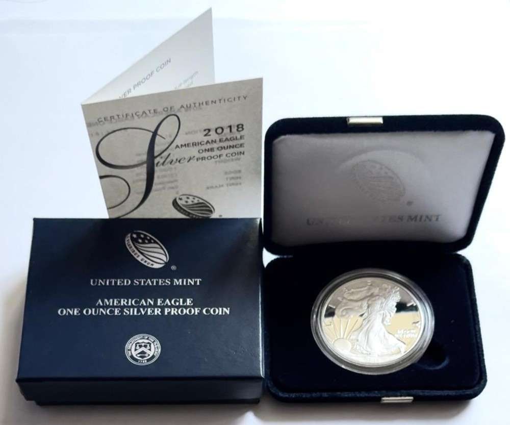 2018(S) U.S. Mint Proof American Silver Eagle -OGP (1 of 4)