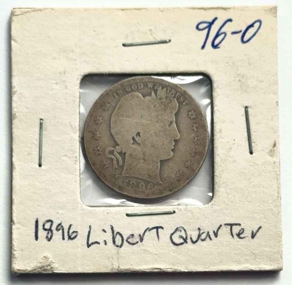1896-O Barber Silver Quarter (1 of 2)