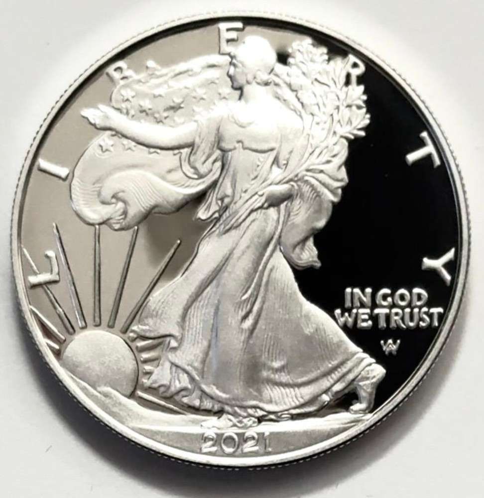 2021(S) U.S. Mint Proof American Silver Eagle -OGP - 2