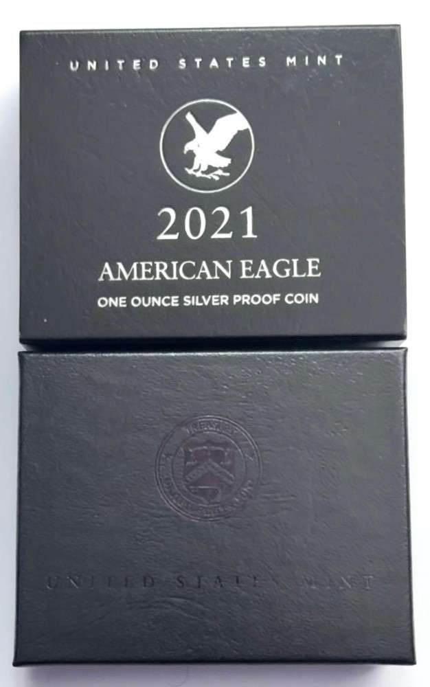 2021(S) U.S. Mint Proof American Silver Eagle -OGP - 4
