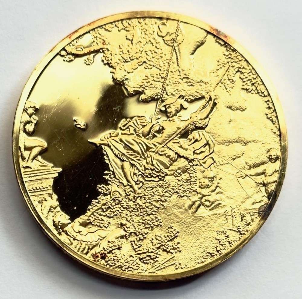 Franklin Mint "The Swing" 24Kt Gold Plated 2.32 ozt .925 Silver (1 of 5)
