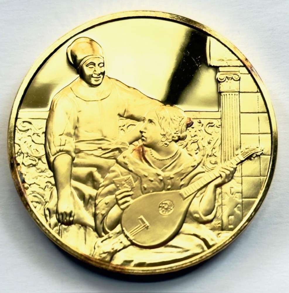 Franklin Mint "The Letter" 24Kt Gold Plated 2.31 ozt .925 Silver (1 of 5)