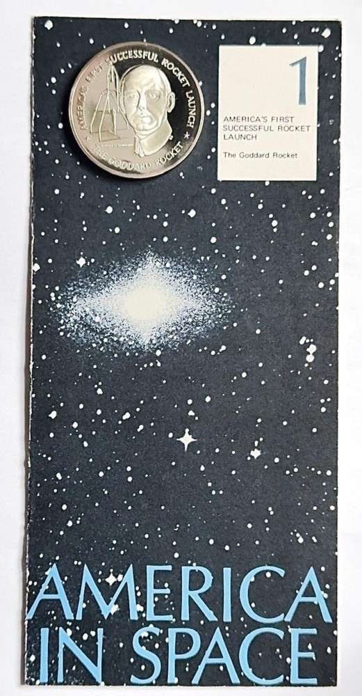 Franklin Mint "America's 1st Successful Rocket Launch" Proof .864 ozt ASW .925 Silver: "....I believe that this nation should commit itself to achieving the goal, before this decade is out, of landing a man on the moon and returning him safely to earth. "President John F. Kennedy, May 2