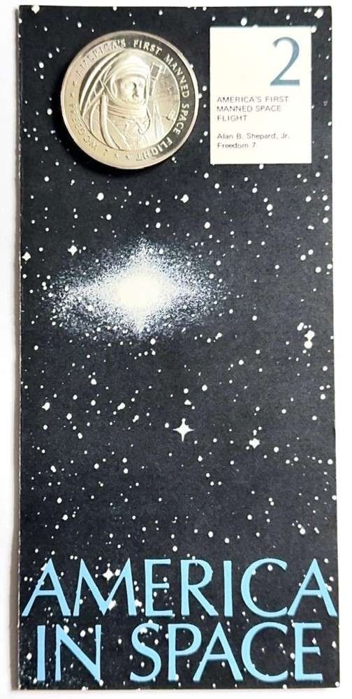 Franklin Mint "America's 1st Manned Space Flight" Proof .866 ozt ASW .925 Silver: "....I believe that this nation should commit itself to achieving the goal, before this decade is out, of landing a man on the moon and returning him safely to earth. "President John F. Kennedy, May 2