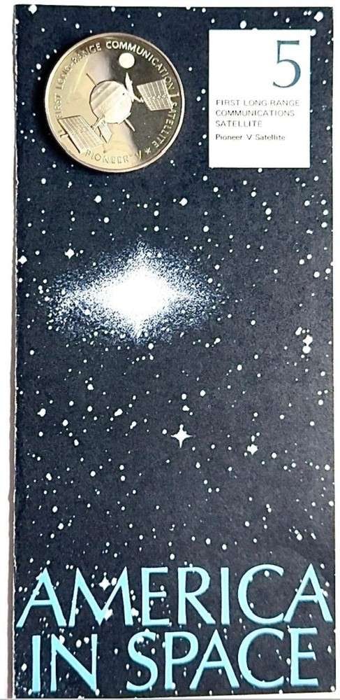 Franklin Mint "First Long Range Com Satellite" Proof .860 ozt ASW .925 Silver (1 of 7)