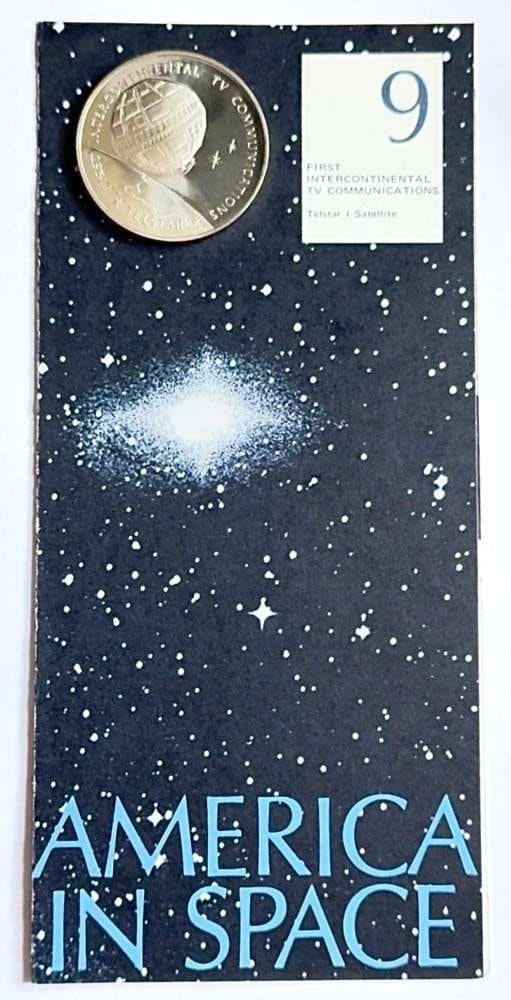 Franklin Mint "First Intercontinental TV Communication" Proof .873 ozt ASW .925 Silver: "....I believe that this nation should commit itself to achieving the goal, before this decade is out, of landing a man on the moon and returning him safely to earth. "President John F. Kennedy, May 2