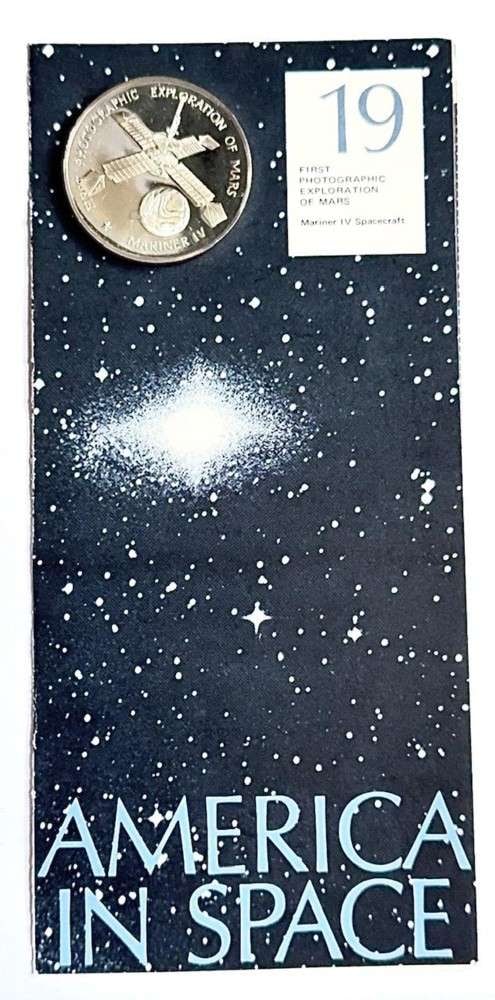 Franklin Mint "First Photographic Exploration of Mars" Proof .8833 ozt ASW .925 Silver (1 of 7)