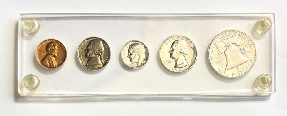 1961 United States Silver Proof Set (5-coins) (1 of 2)