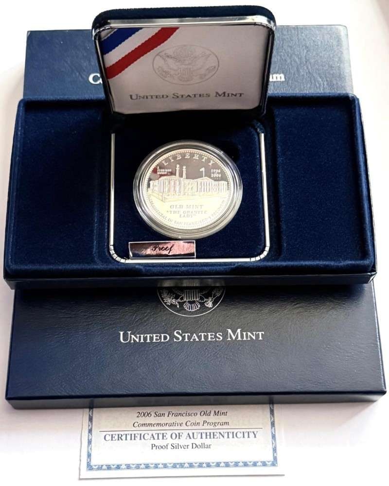 2006 U.S. Mint San Francisco Old Mint Commemorative Proof Silver Dollar (1 of 5)